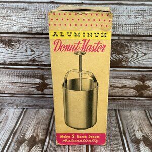 Vintage Aluminum Donut Master Maker Original Box Model 180a DRM Corp USA
